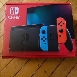 Nintendo Switch Console - Bright Red and Blue